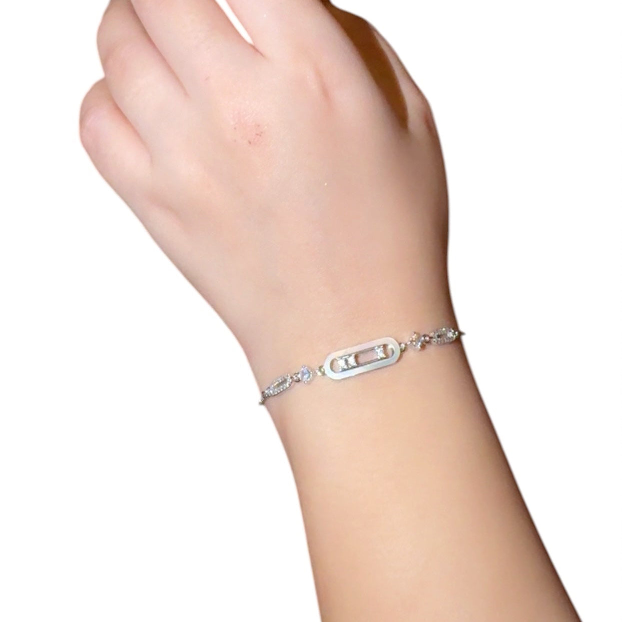mother pearl Silver Bracelet