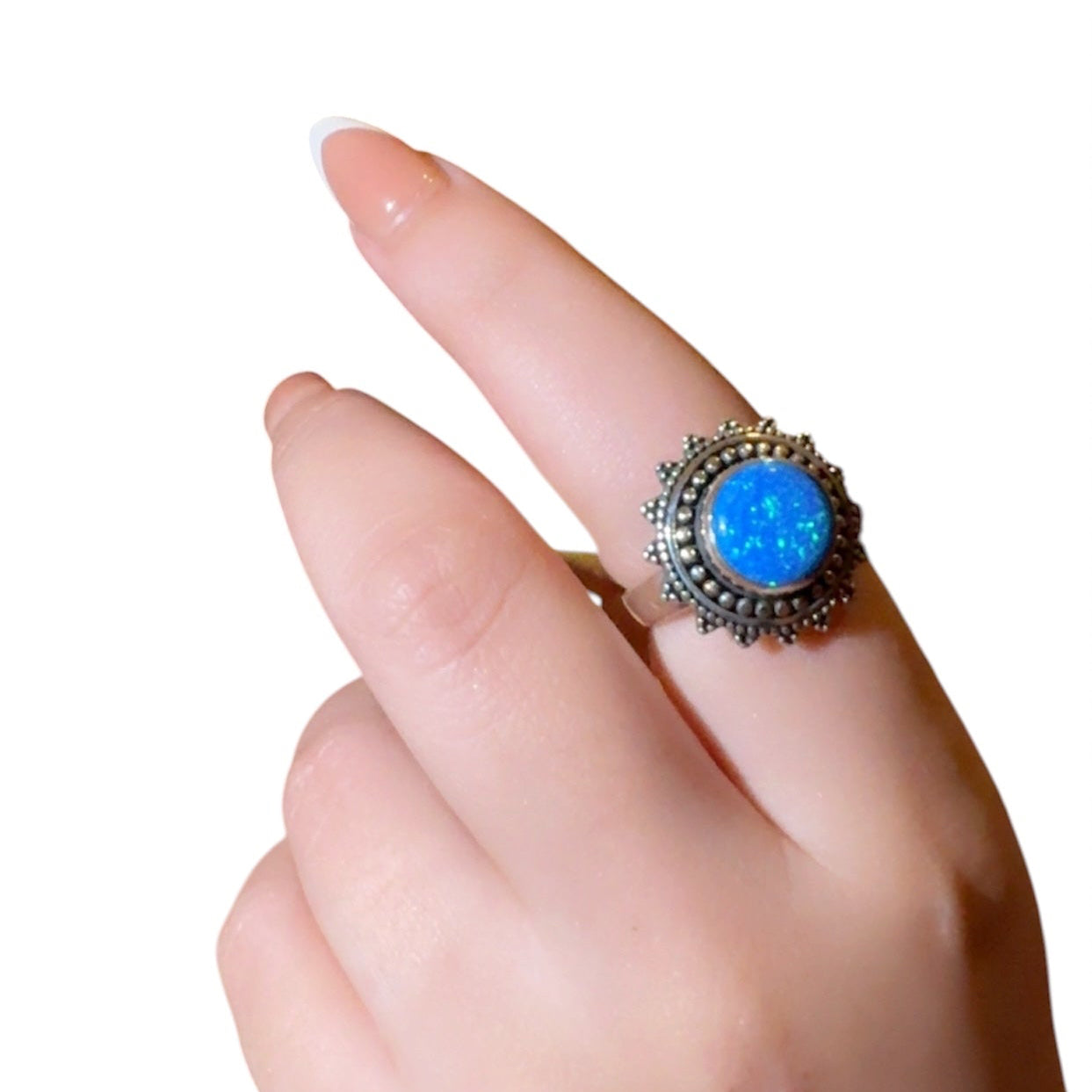 Opal Thai Silver Ring
