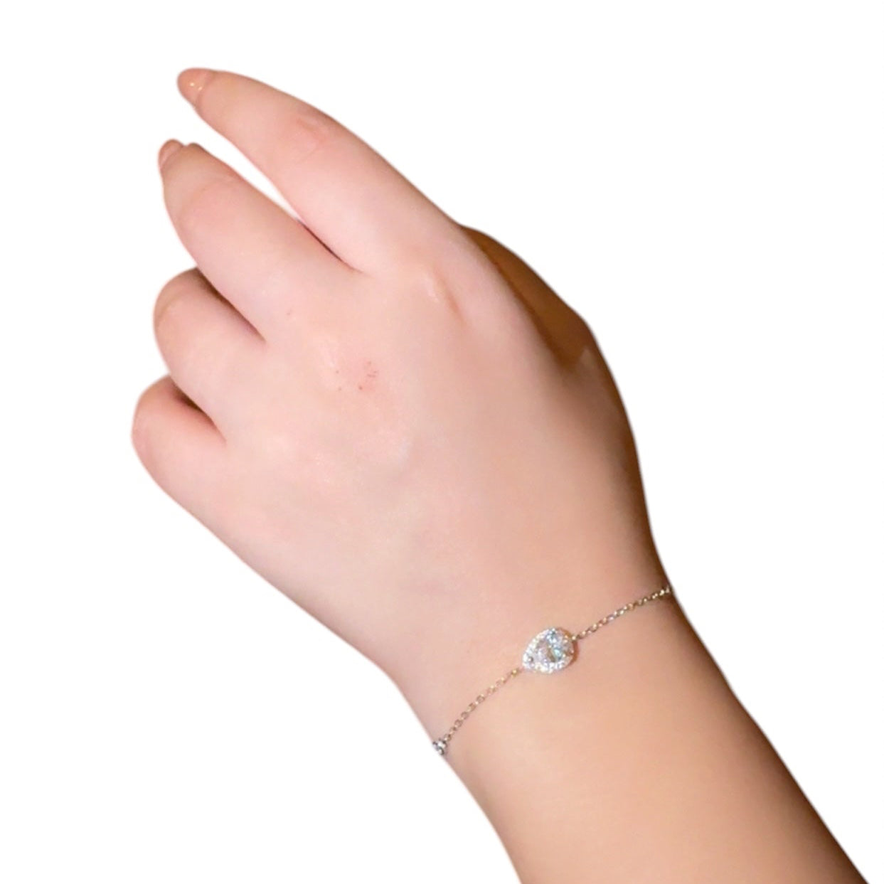 Diamond Zircon Silver Bracelet