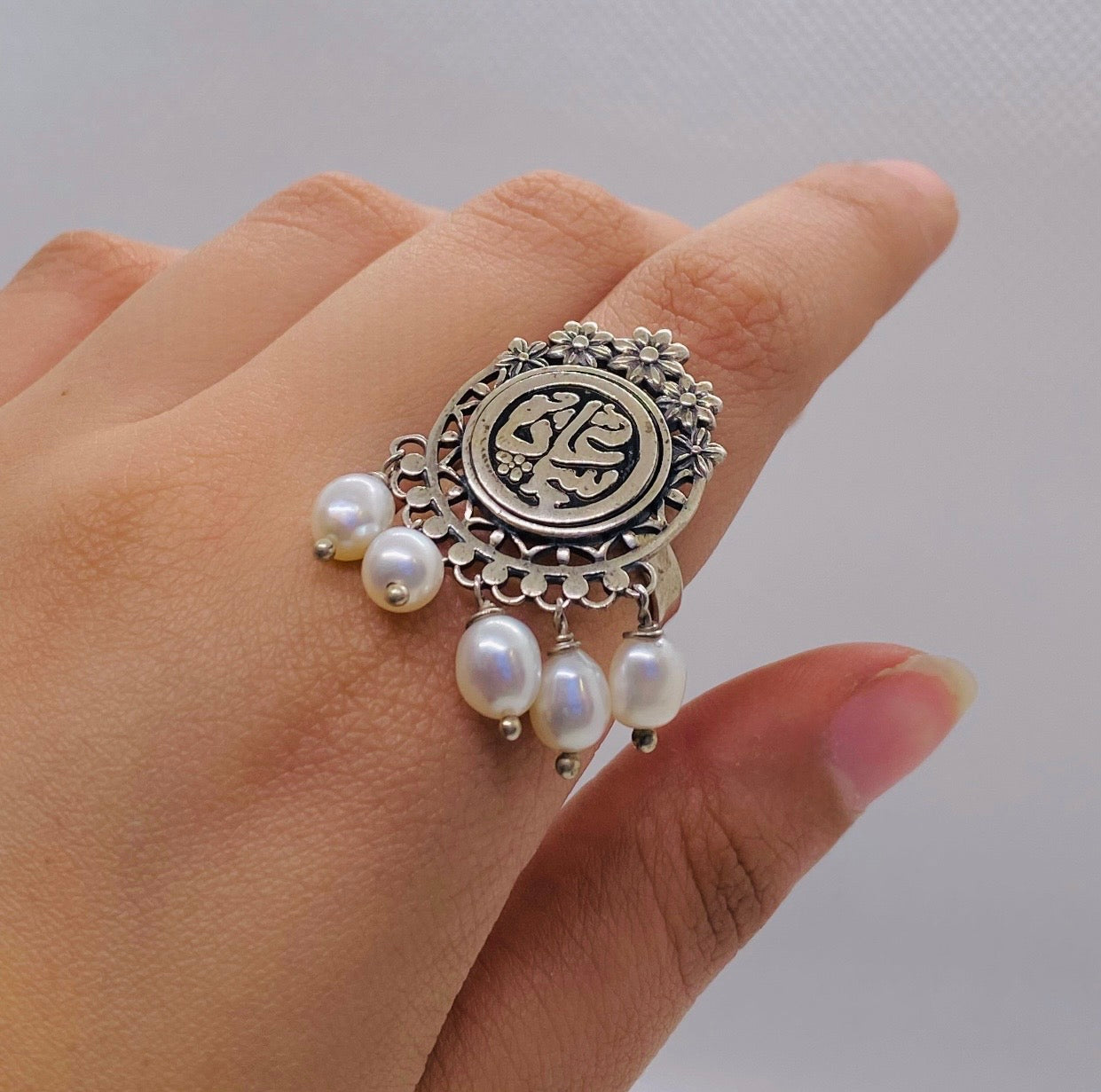 ARABIC PEARL RING (سعادة)