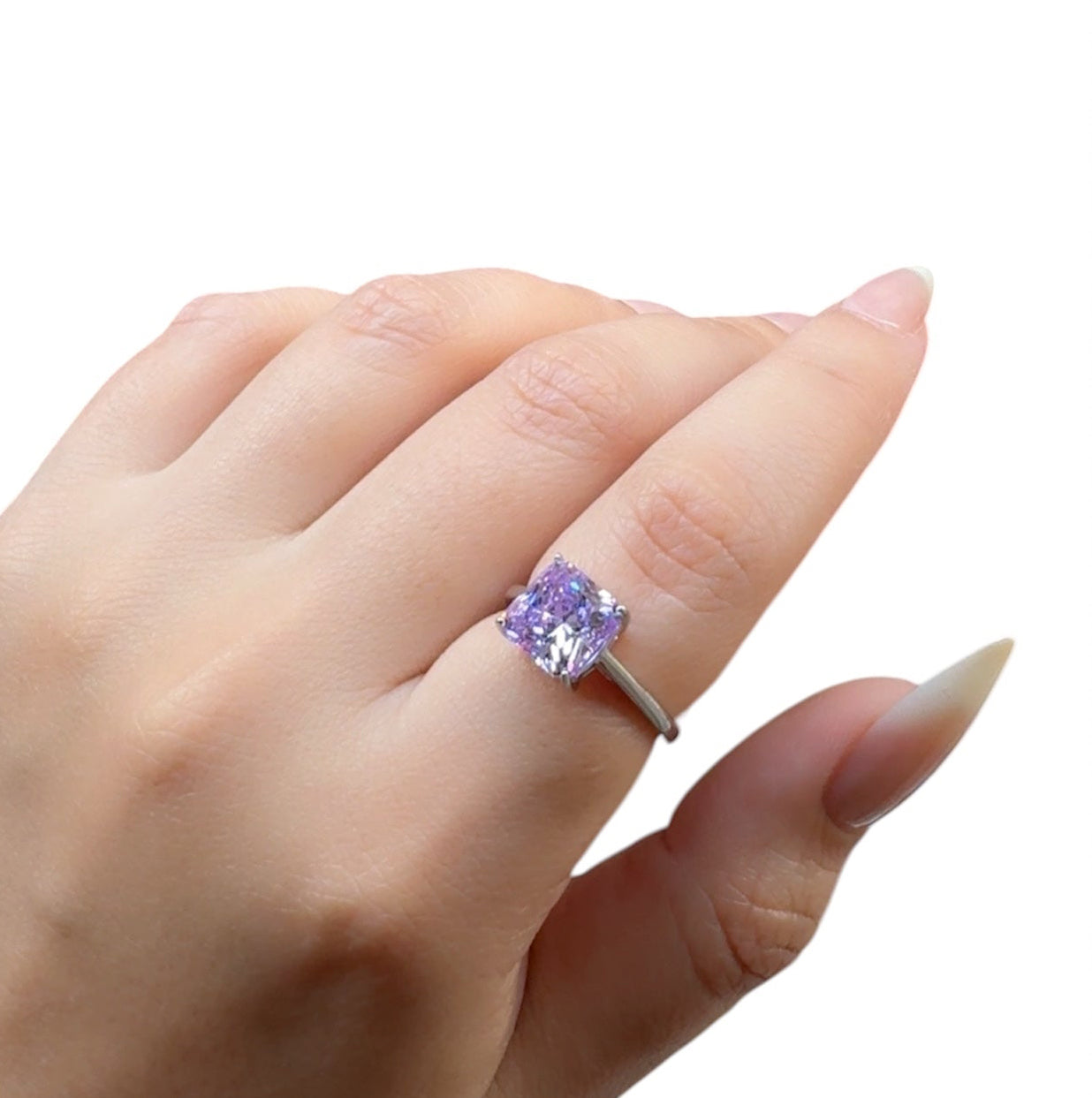 Amethyst Silver Ring