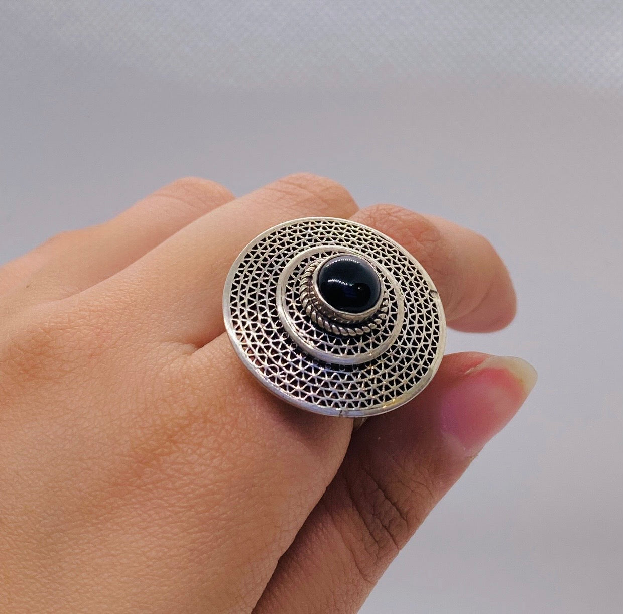 ARABIC ONYX RING
