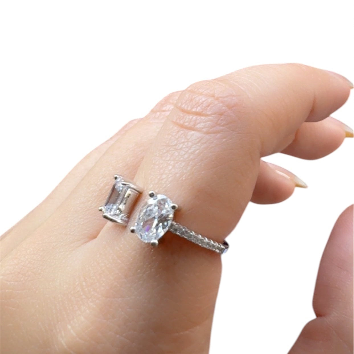 Duo Zircon Ring