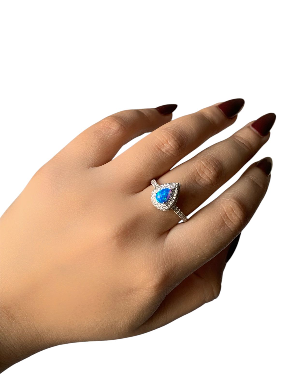 Radiant Opal Stone Ring