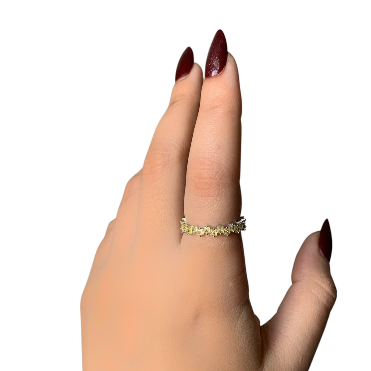 Golden Zircon Ring
