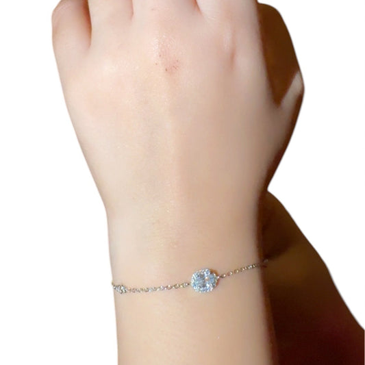 Diamond Zircon Silver Bracelet