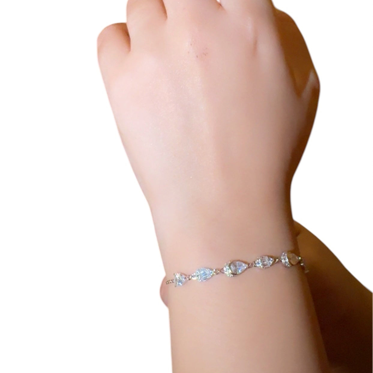 Zircon Silver Bracelet