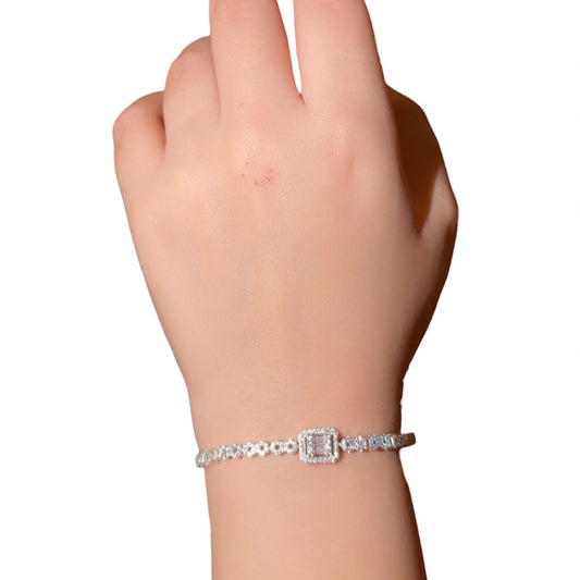 Luxury Zircon Silver Bracelet