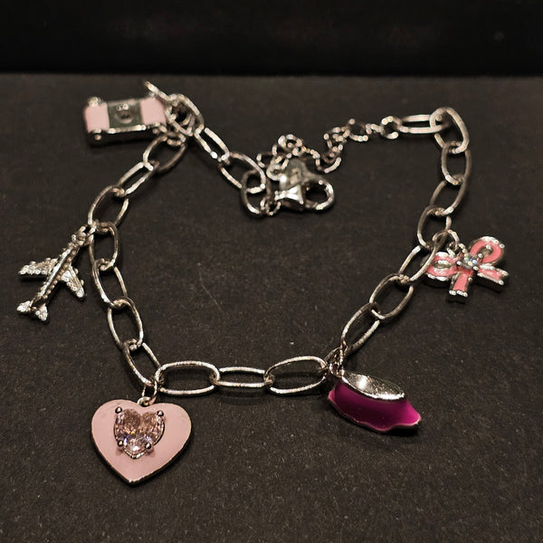 pink Charm Bracelet