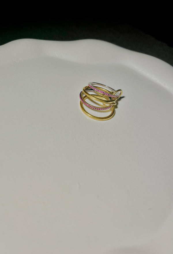 ruby stone aurora ring