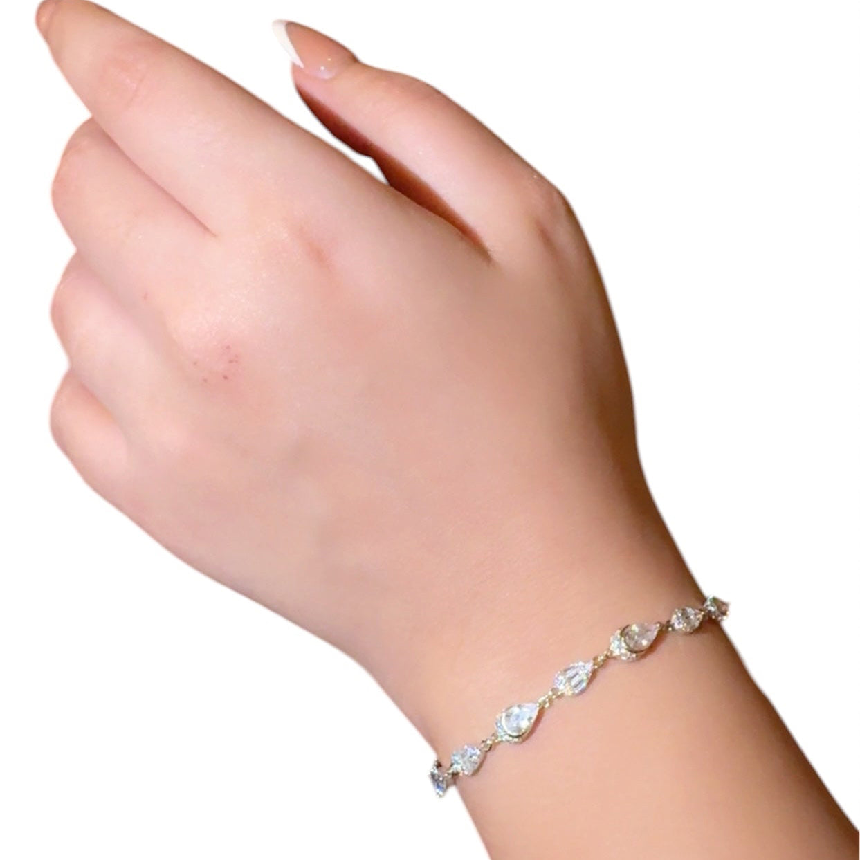 Zircon Silver Bracelet