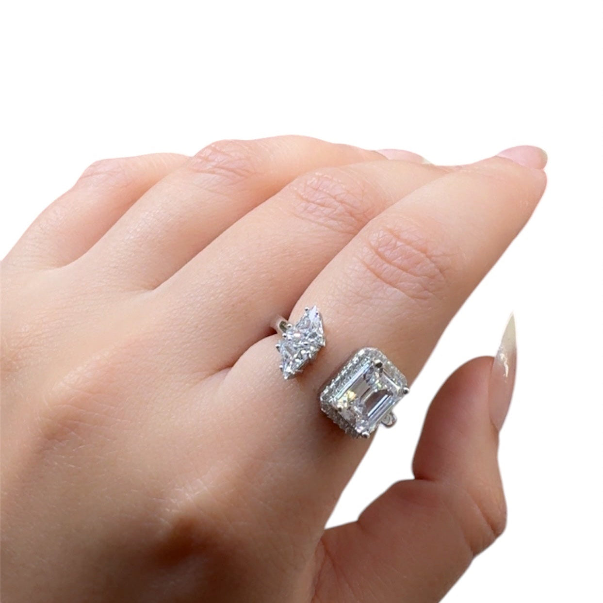 Solitaire Zircon Silver Ring
