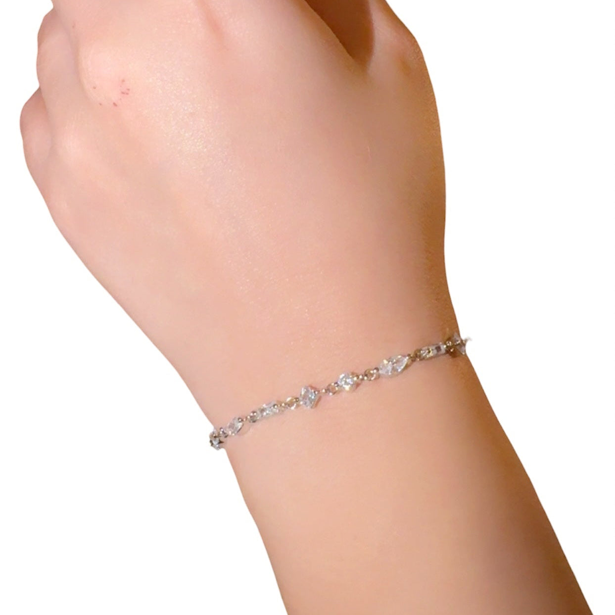 Zircon Silver Bracelet