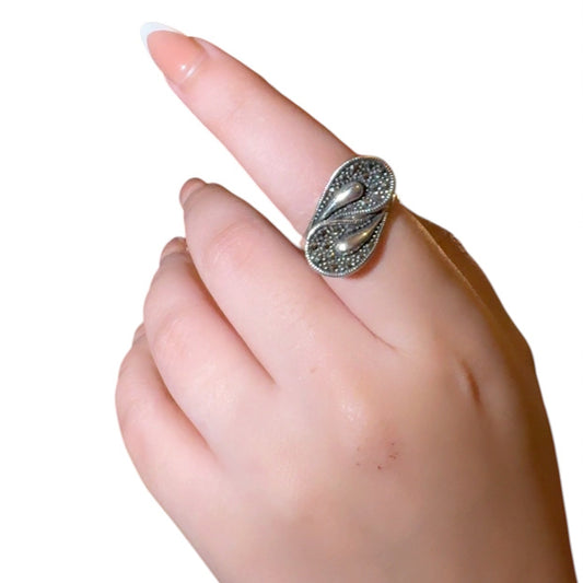 Marcasite Silver Ring