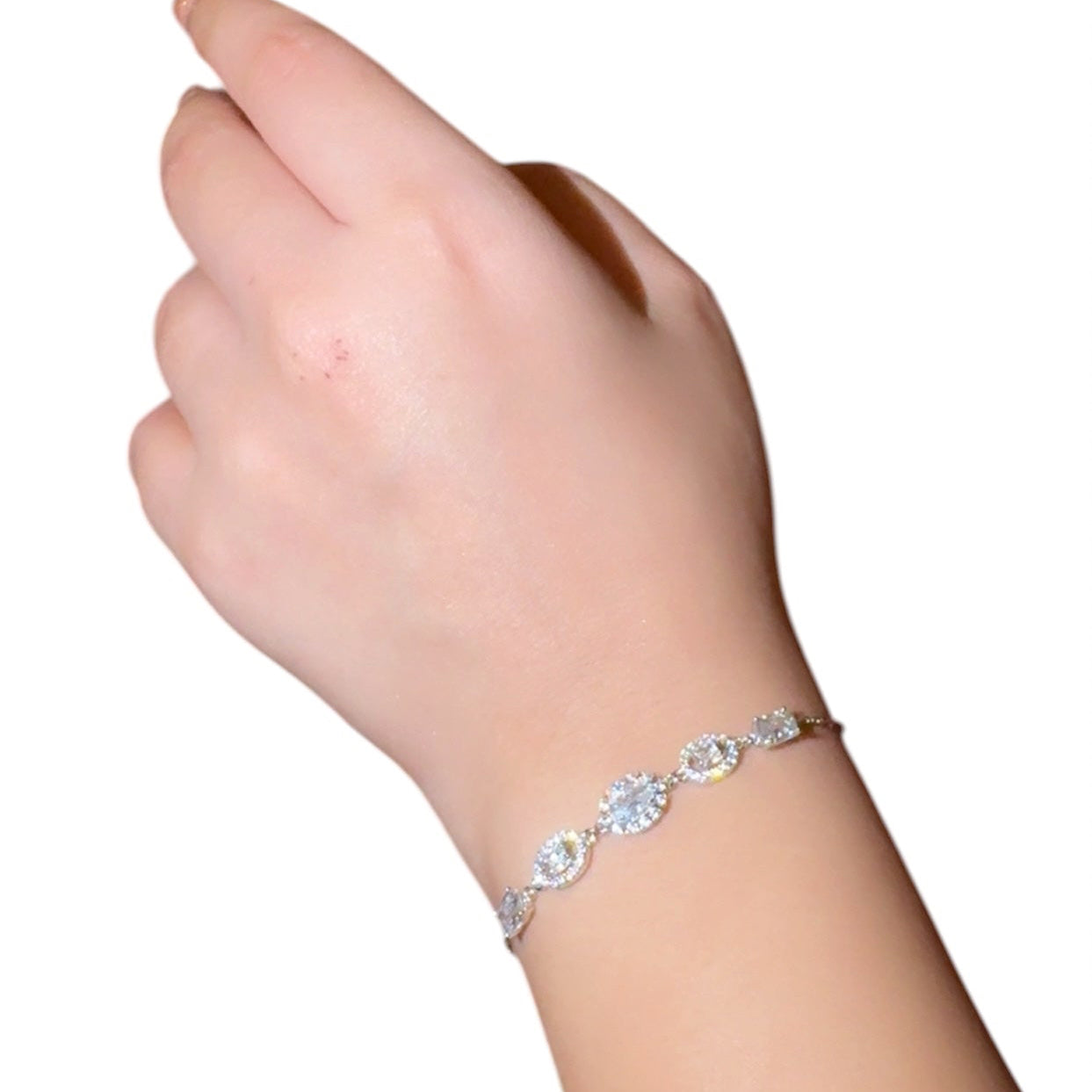 Elegant Zircon Silver Bracelet