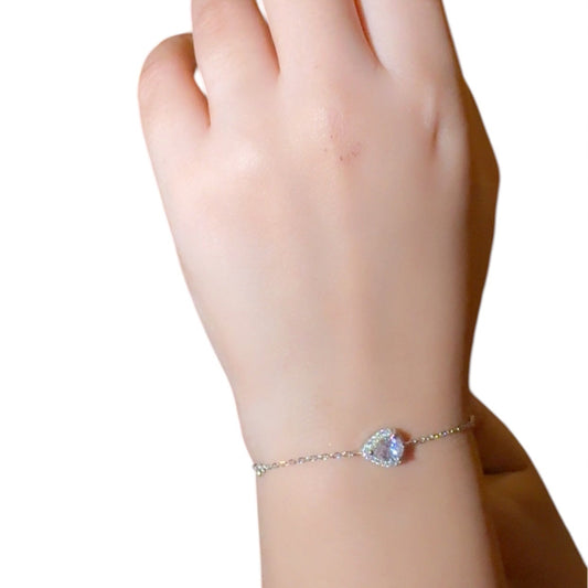 Diamond Zircon Silver Bracelet