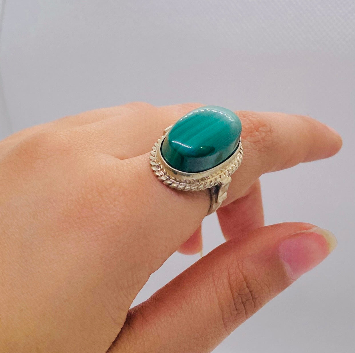 ARABIC MALACHITE RING