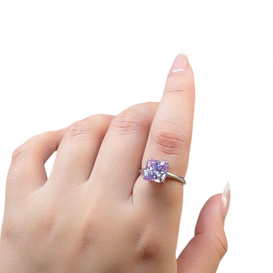 Amethyst Silver Ring
