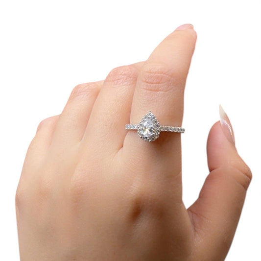 Zircon Silver Ring