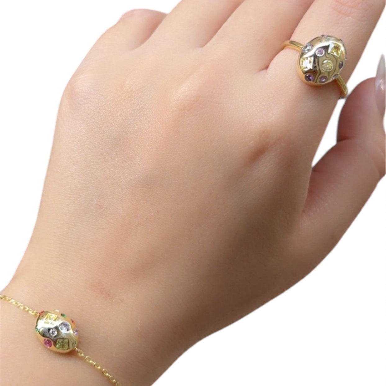 Boldly set ( (Gold Plated Sterling Silver set)