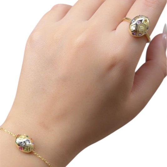 Boldly set ( (Gold Plated Sterling Silver set)