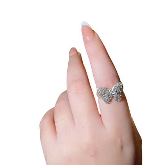 Butterfly Arabian Silver Ring