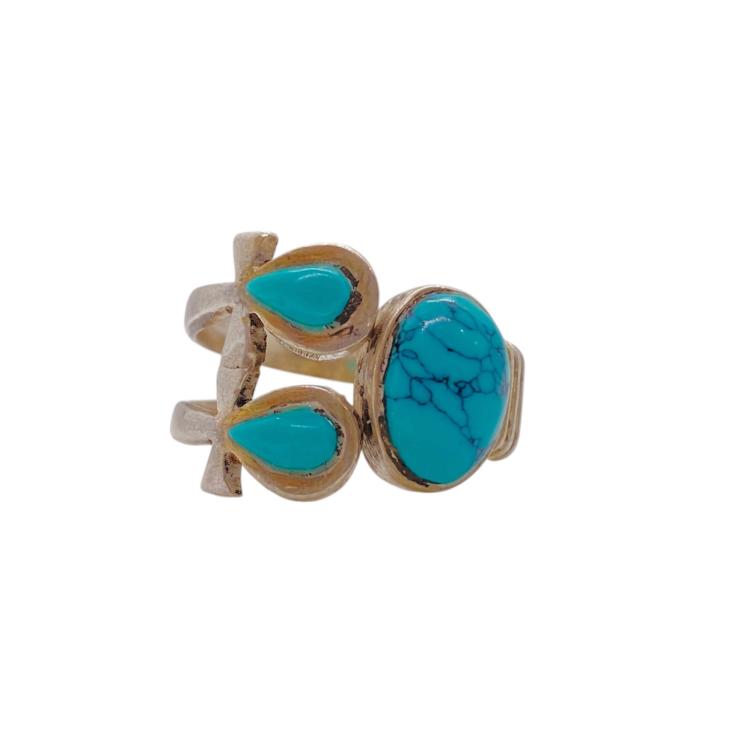 ARABIC KEY OF LIFE TURQUOISE RING