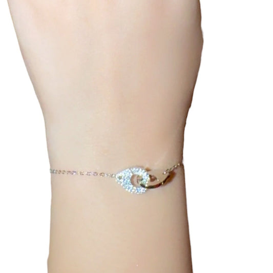 Hook Clasp Zircon Bracelet