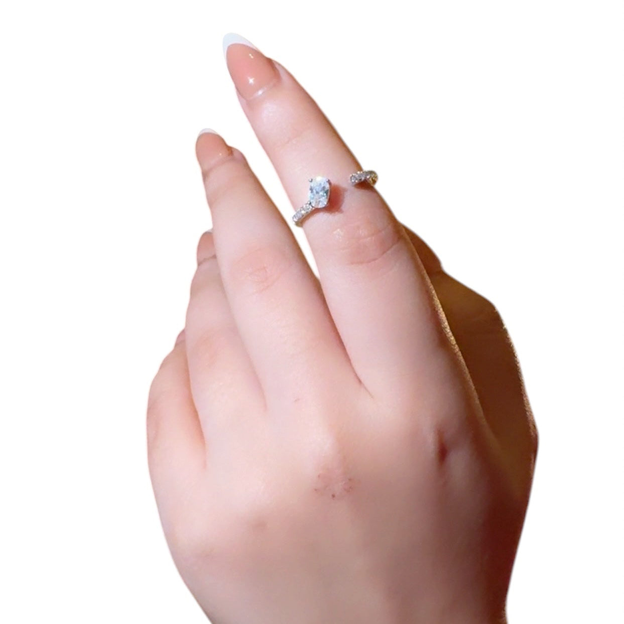 Simply Zircon Silver Ring