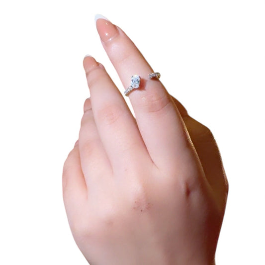 Simply Zircon Silver Ring