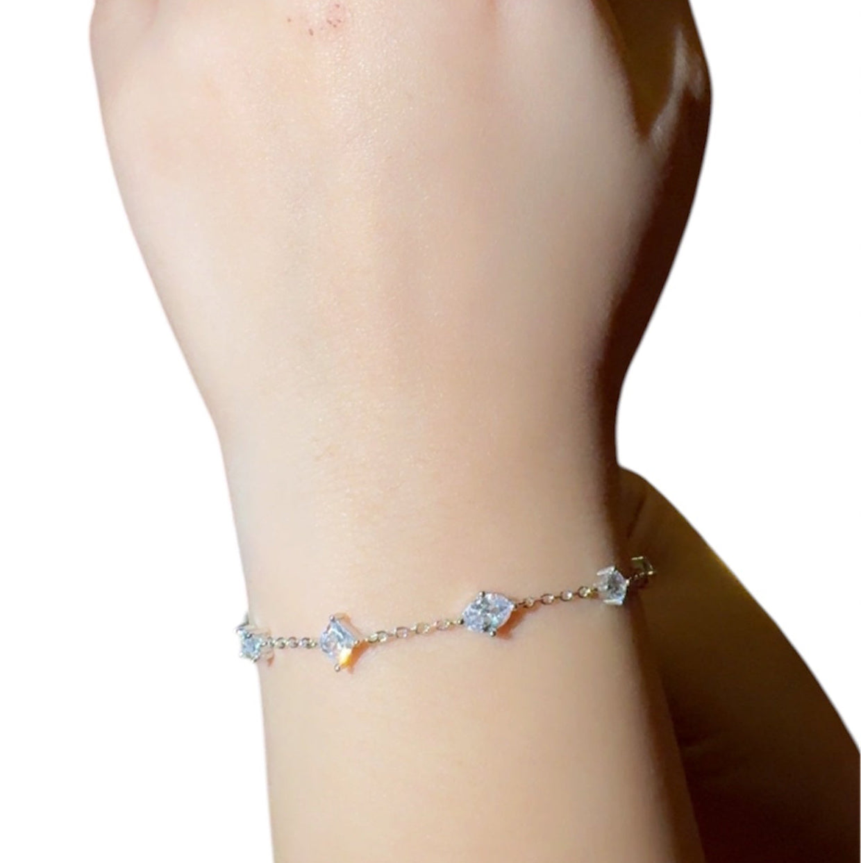 Zircon Silver Bracelet