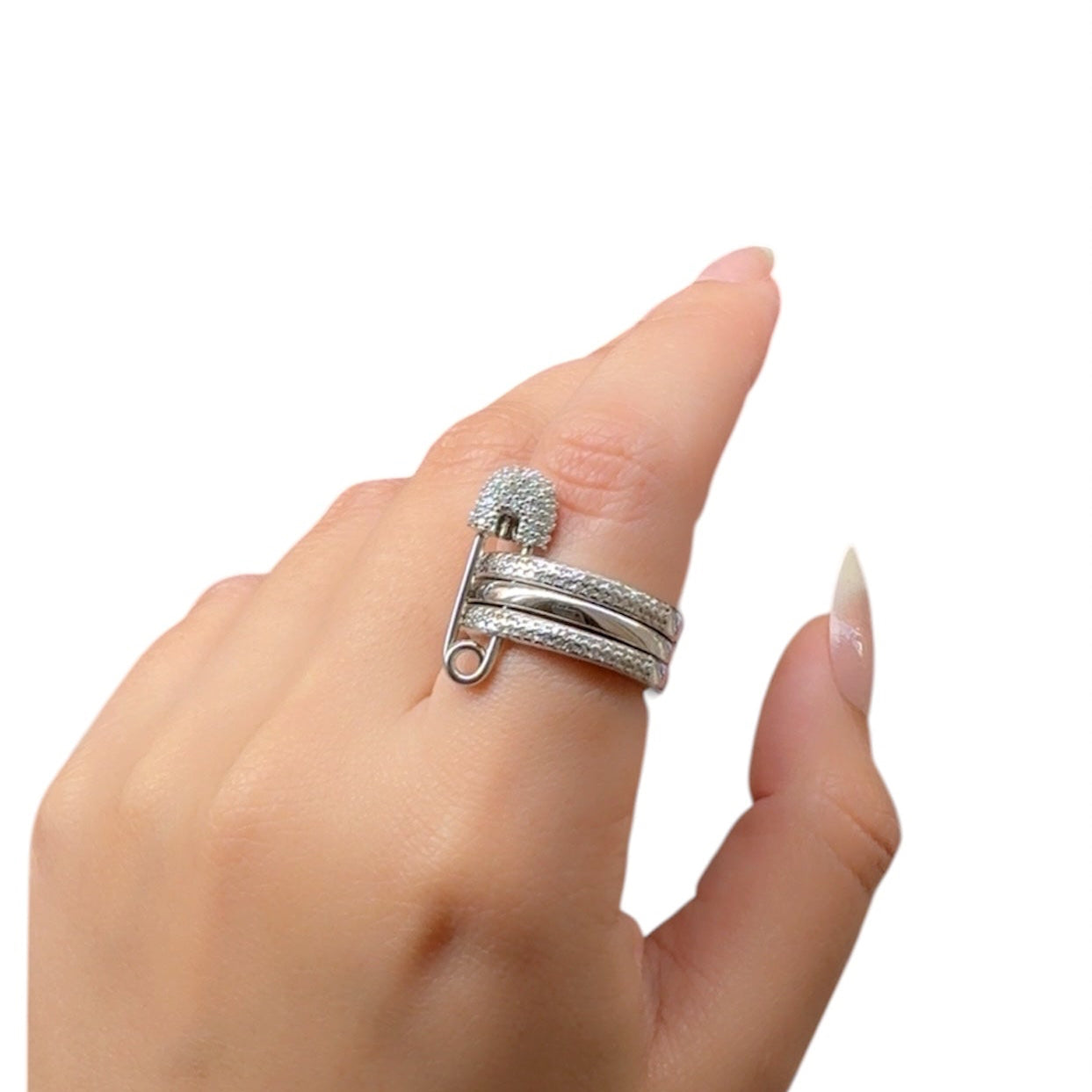 Triple Hoop Safety Pin Apm Ring
