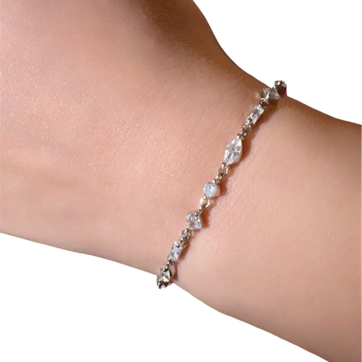 Zircon Silver Bracelet