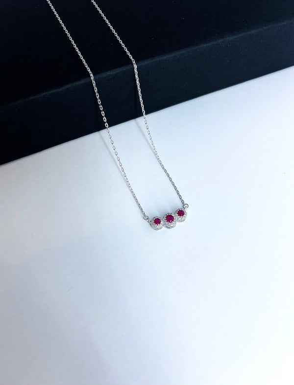 Rubie stones necklace