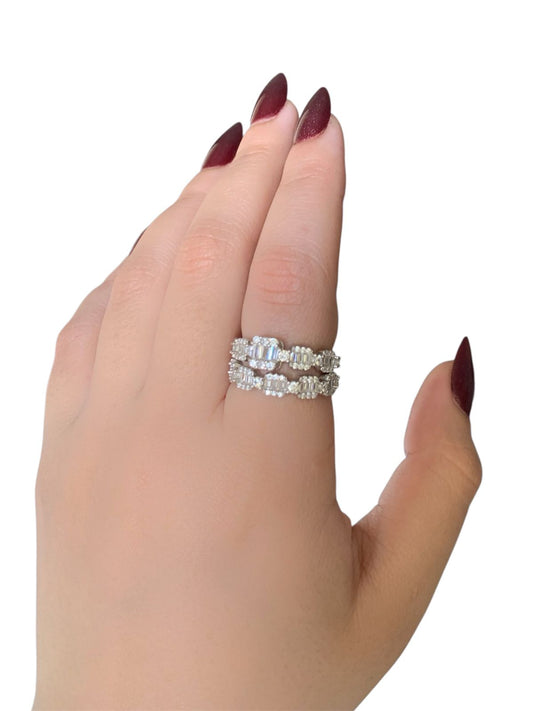 Twins Zircon Ring