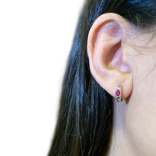 Ruby Bold Hoop Earring