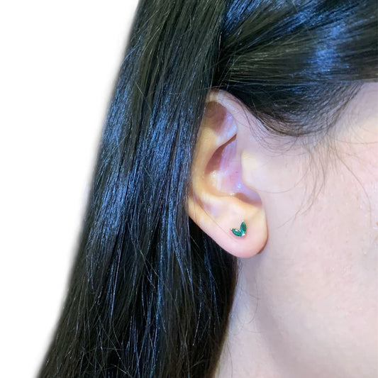 Emerald Stud Earring
