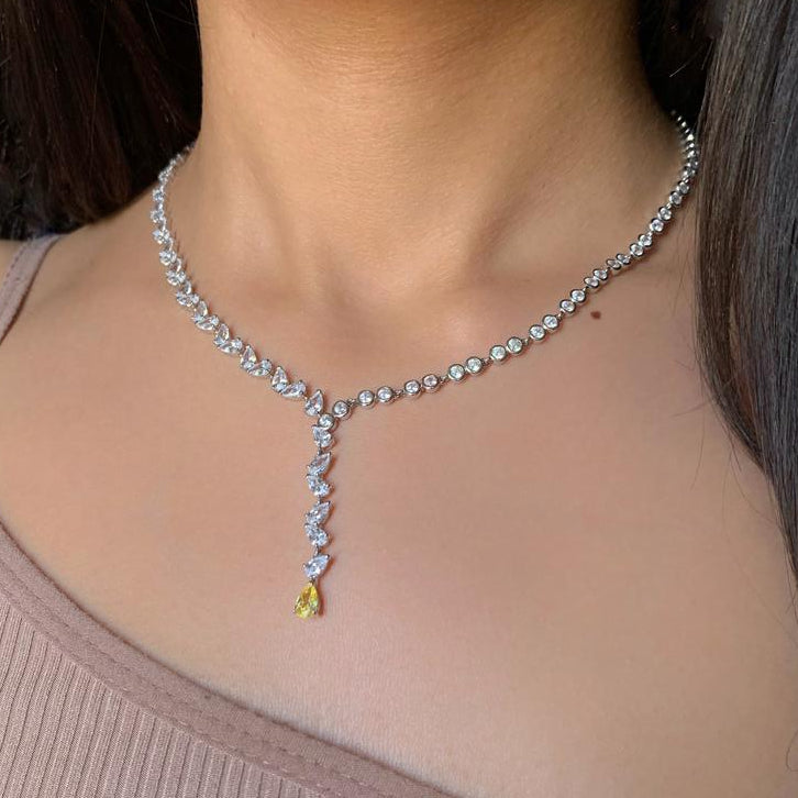 Citrine Zircon Prime Necklace