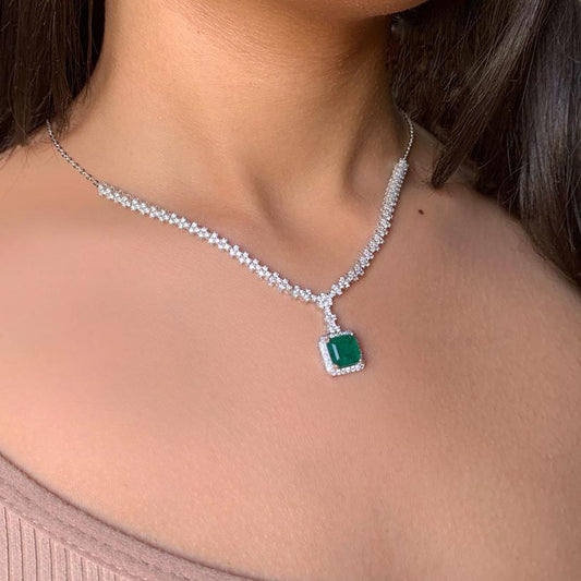 Emerald Zircon Prime Necklace