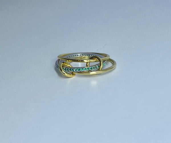 Emerald Aurora Ring