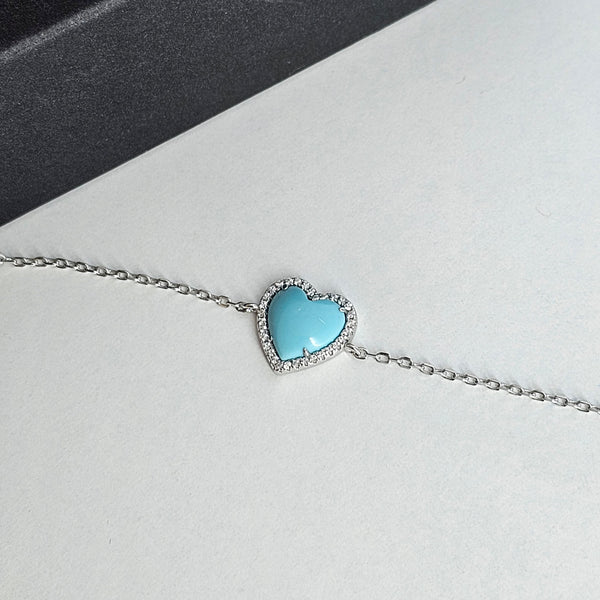 heart turquoise