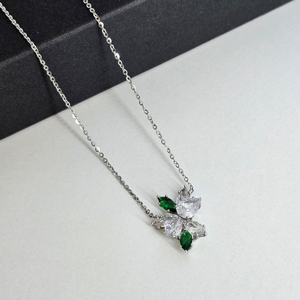 emerald & white zircon