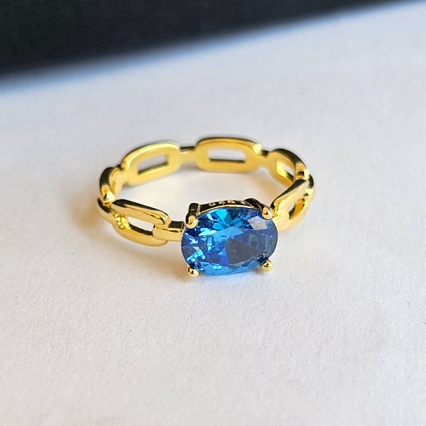 Sapphire stone ring